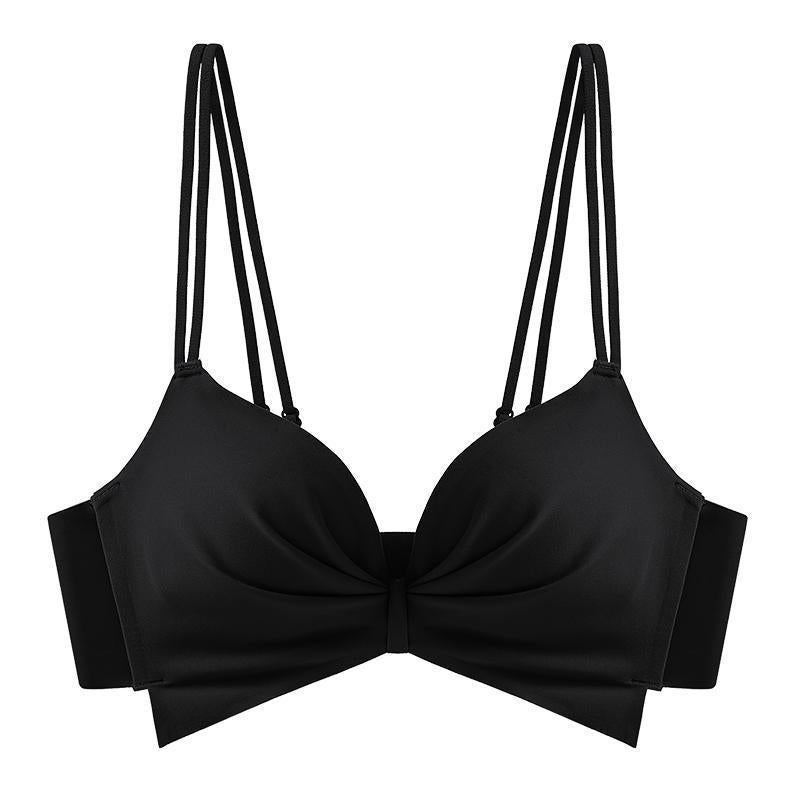 One-Piece Women'S Underwear For Small Breasts, Push-Up To Make It Look Bigger, Glossy Surface, No Steel Ring, Traditional Type, Seamless Push-Up Anti-Sagging Bra - Image 1